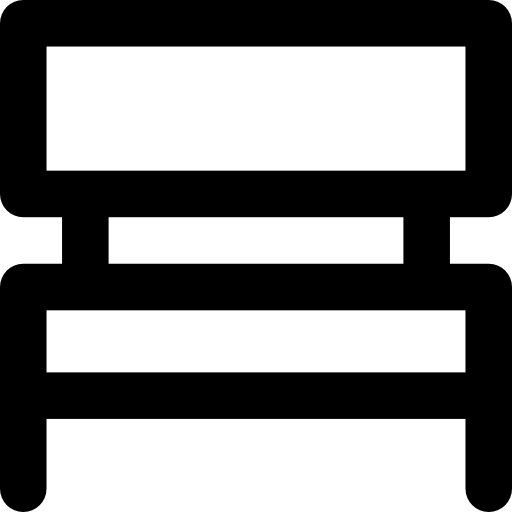 ベンチ Basic Rounded Lineal icon