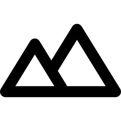Горы Basic Rounded Lineal иконка