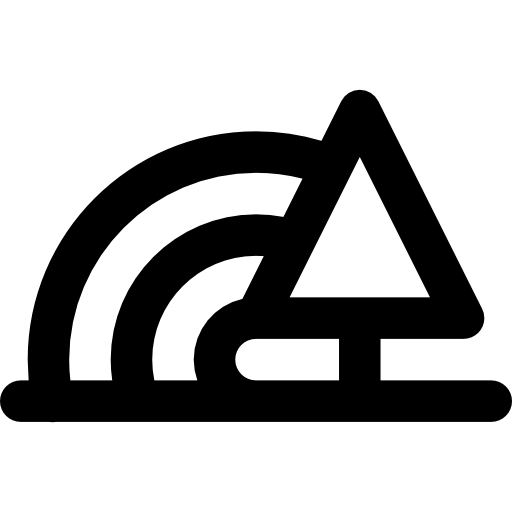 tęcza Basic Rounded Lineal ikona