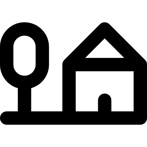 dom Basic Rounded Lineal ikona
