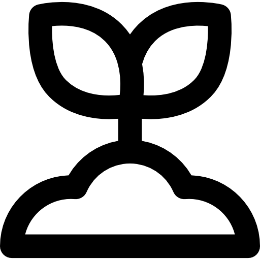 planta Basic Rounded Lineal icono