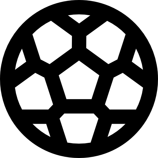 piłka nożna Basic Rounded Lineal ikona
