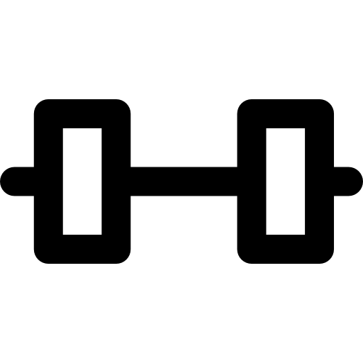 Dumbbell Basic Rounded Lineal icon