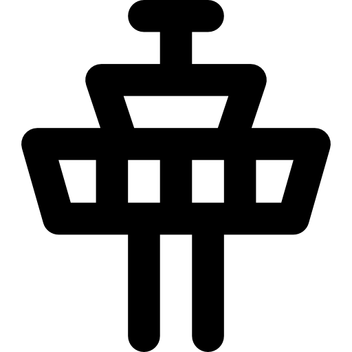 Control tower Basic Rounded Lineal icon
