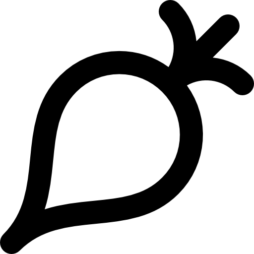 rzodkiewka Basic Rounded Lineal ikona