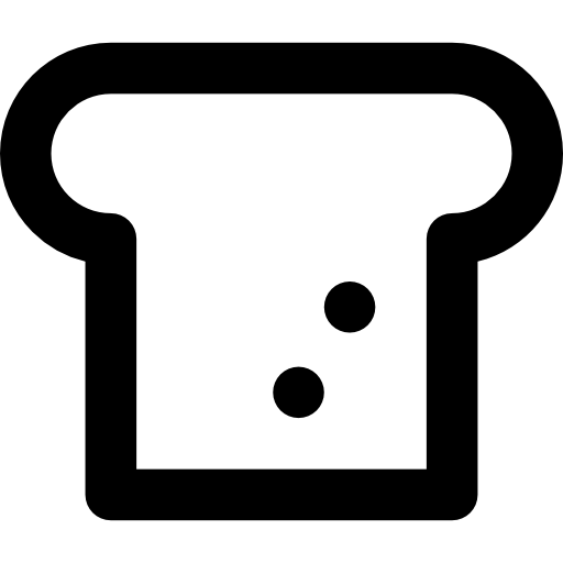 chleb Basic Rounded Lineal ikona