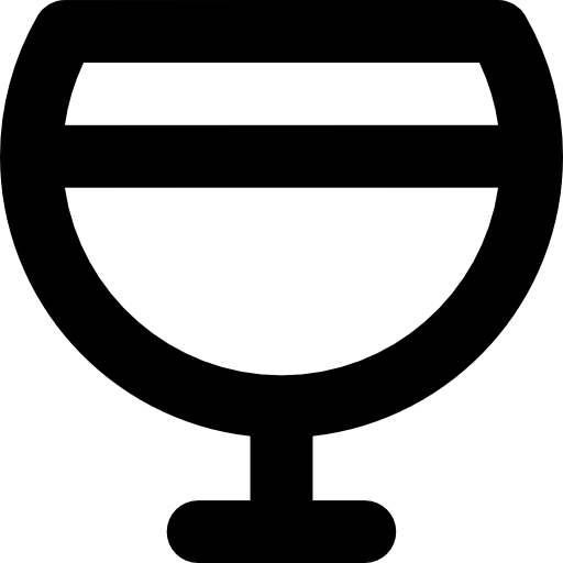 lampka wina Basic Rounded Lineal ikona