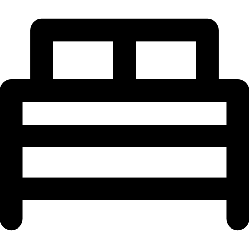 ベッド Basic Rounded Lineal icon