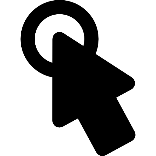 cursor Basic Rounded Filled icono