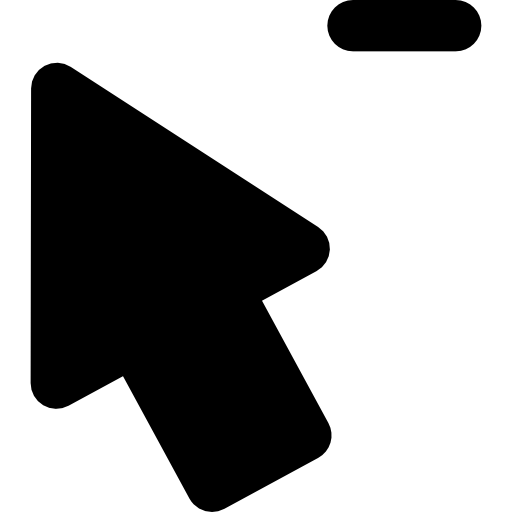 cursor Basic Rounded Filled icono