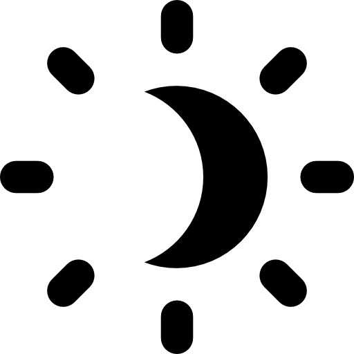 słońce Basic Rounded Filled ikona