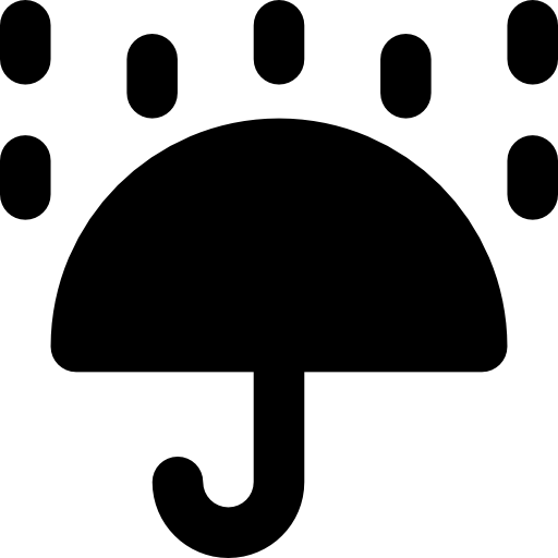pluie Basic Rounded Filled Icône