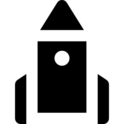 Rocket ship Basic Rounded Filled icon