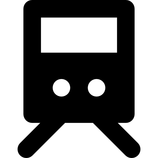 trein Basic Rounded Filled icoon