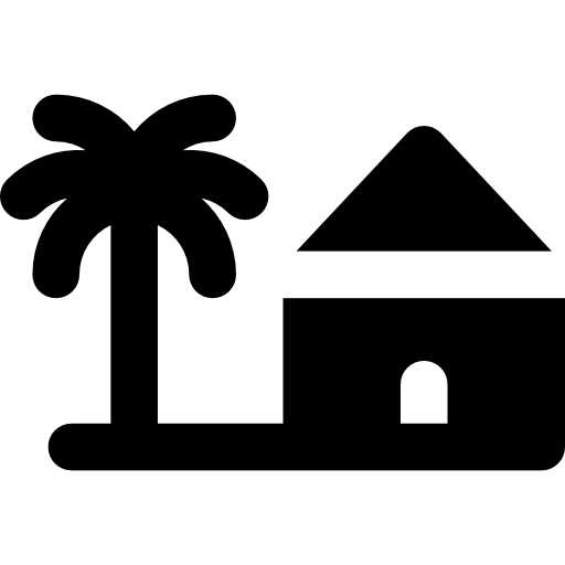 Beach Basic Rounded Filled icon