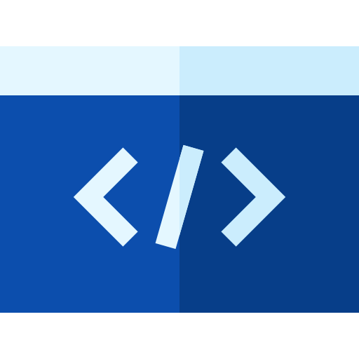 codierung Basic Straight Flat icon