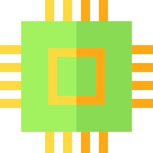 Cpu Basic Straight Flat icon