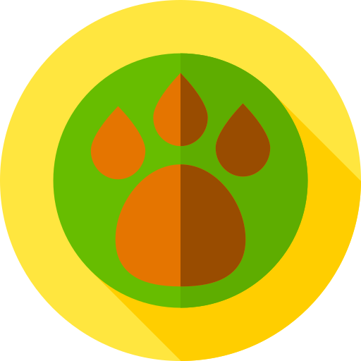 zwierzę Flat Circular Flat ikona