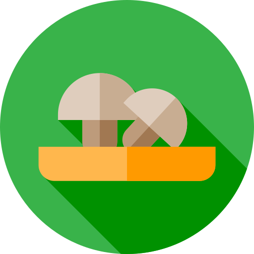 キノコ Flat Circular Flat icon