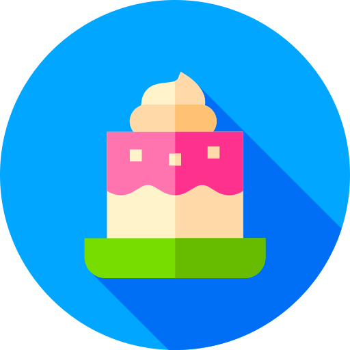 Cake Flat Circular Flat icon