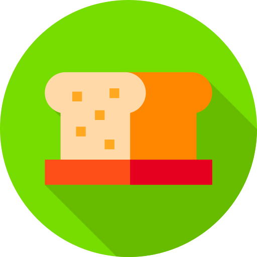 toast Flat Circular Flat ikona