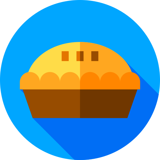 ciasto Flat Circular Flat ikona