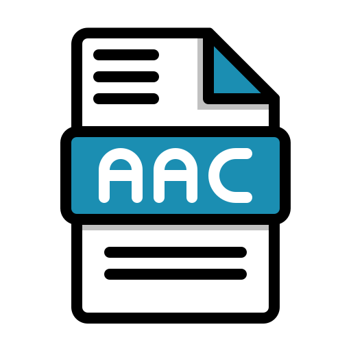 Aac file Generic color lineal-color icon
