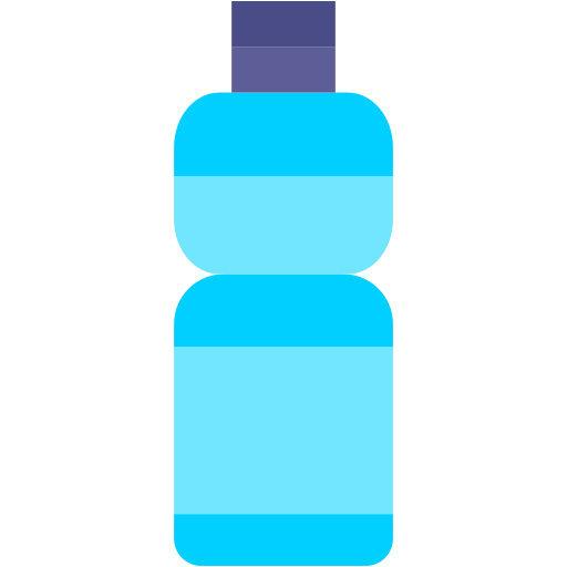 plastic fles Generic color fill icoon
