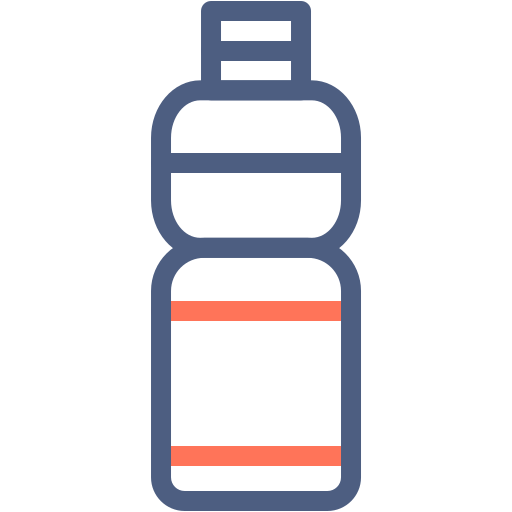 plastic fles Generic color outline icoon