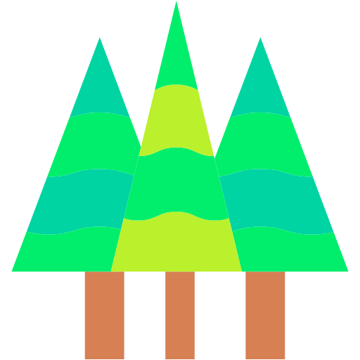 Trees Generic color fill icon