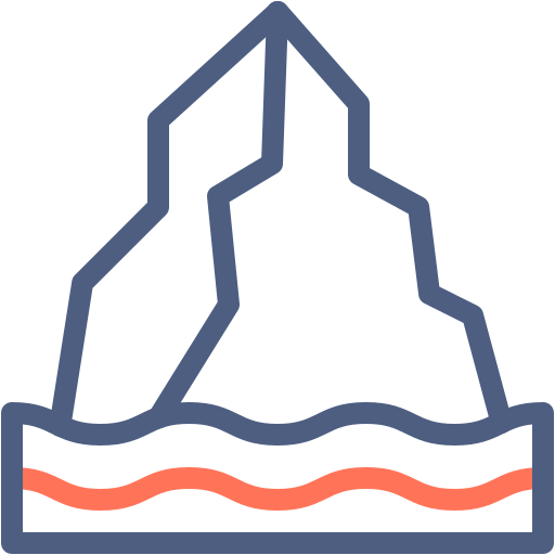 ijsberg Generic color outline icoon