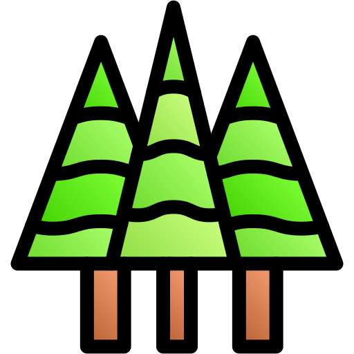 Деревья Generic gradient lineal-color иконка