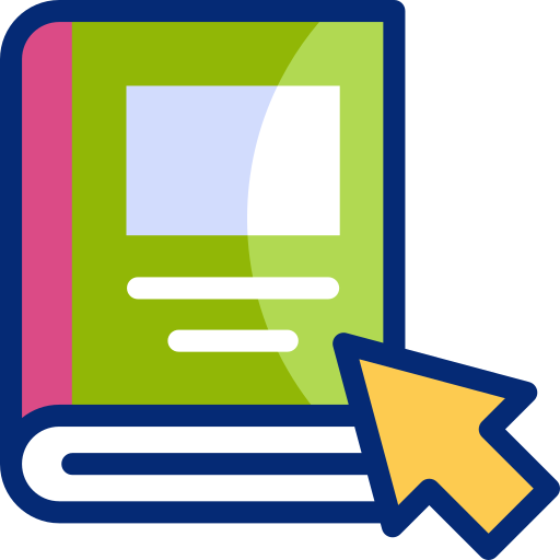 e-book Basic Accent Lineal Color icon