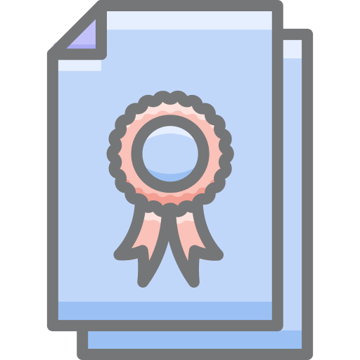Медицинский сертификат Generic color lineal-color иконка