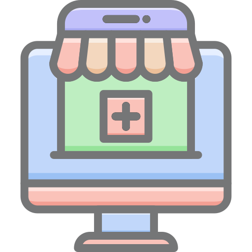 Интернет-аптека Generic color lineal-color иконка