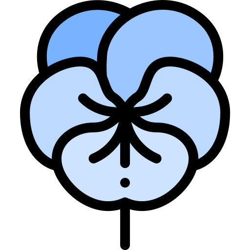 パンジー Detailed Rounded Lineal color icon