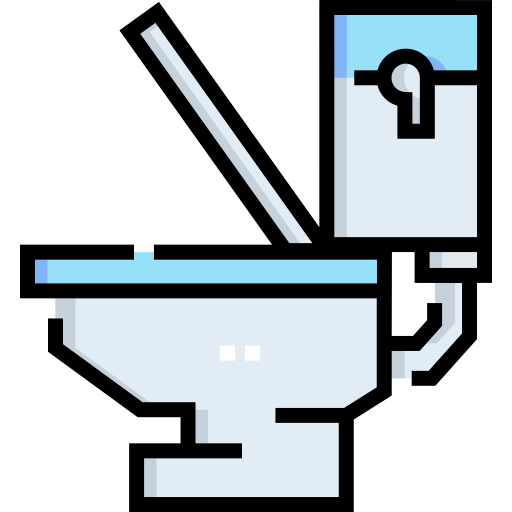 Toilet Detailed Straight Lineal color icon