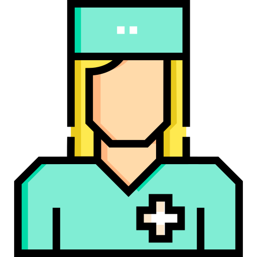 krankenschwester Detailed Straight Lineal color icon