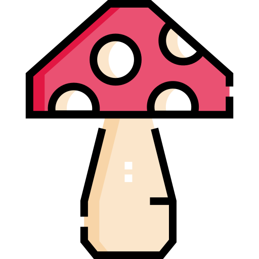 Mushroom Detailed Straight Lineal color icon