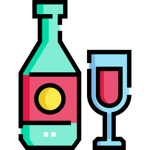 Alcohol Detailed Straight Lineal color icon