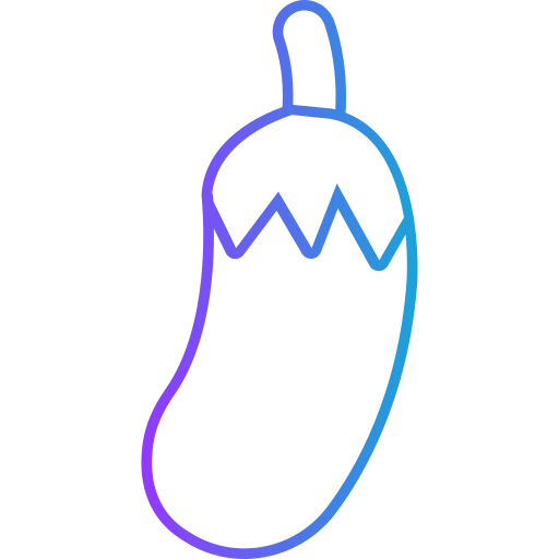 aubergine Generic gradient outline Icône