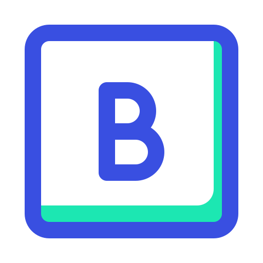 lettera b Generic color lineal-color icona
