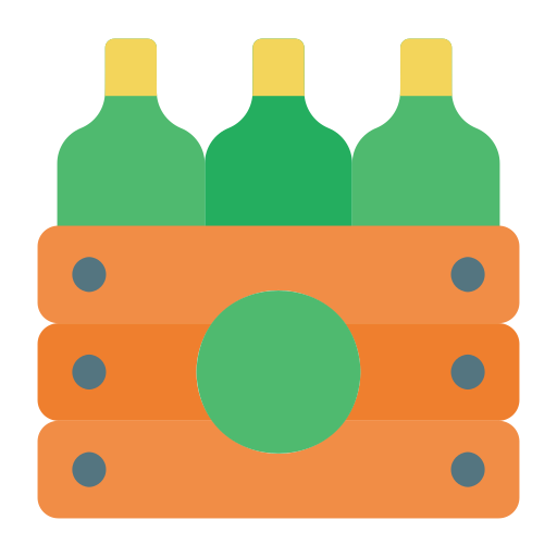 caja de cerveza Generic color fill icono