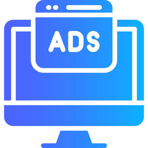 Digital advertising Generic gradient fill icon