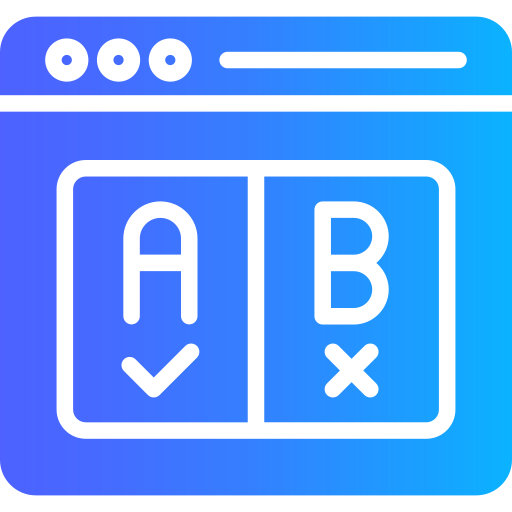 Ab testing Generic gradient fill icon