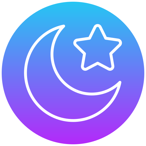 Moon and star Generic gradient fill icon