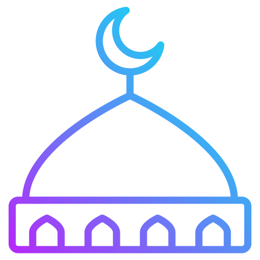 dôme de la mosquée Generic gradient outline Icône