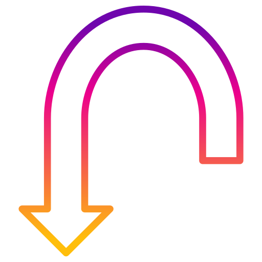 u-turn-pfeil Generic gradient outline icon