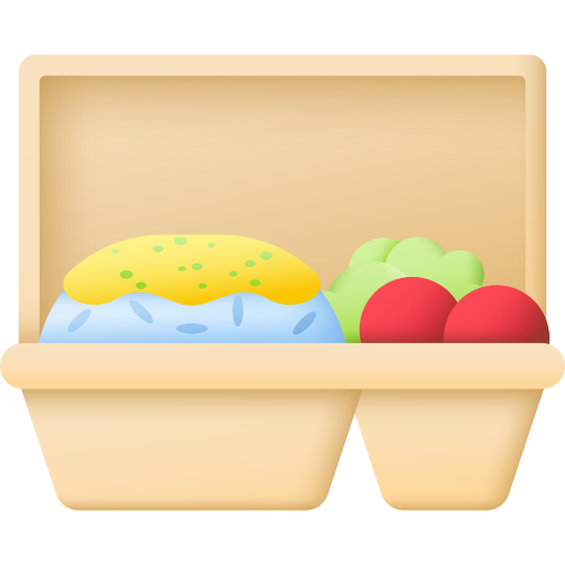 Lunch box 3D Color icon