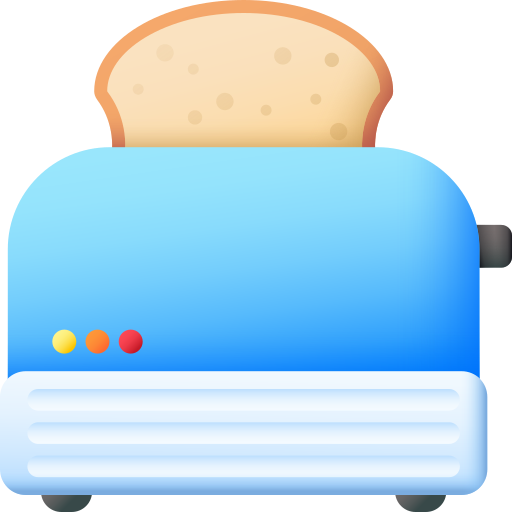Toaster 3D Color icon
